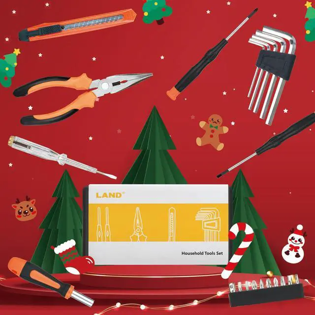 Alt view image 4 of 7 - 22-Piece Compact Tool Kit with Toolbox