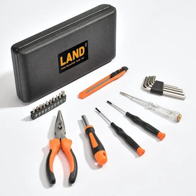 Alt view image 6 of 7 - 22-Piece Compact Tool Kit with Toolbox