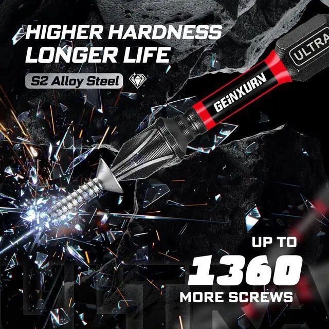 Alt view image 3 of 7 - 82Pieces Impact Screwdriver Bits Set, Magnetic S2 Steel Phillips/Square/Torx/Hex Insert Power Bits Tips with Impact Bit Holder and Impact Nut Driver and Mini Wrench