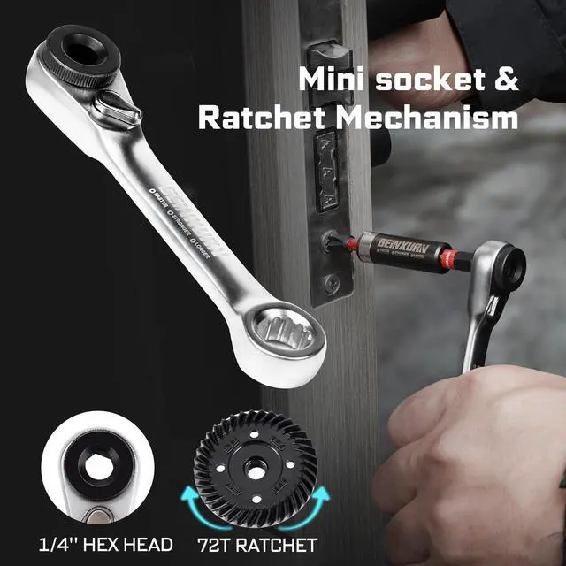 Alt view image 6 of 7 - 82Pieces Impact Screwdriver Bits Set, Magnetic S2 Steel Phillips/Square/Torx/Hex Insert Power Bits Tips with Impact Bit Holder and Impact Nut Driver and Mini Wrench