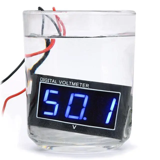 Alt view image 3 of 7 - IPX8 DC5-130V Waterproof Voltmeter Digital Display Battery Voltage Tester