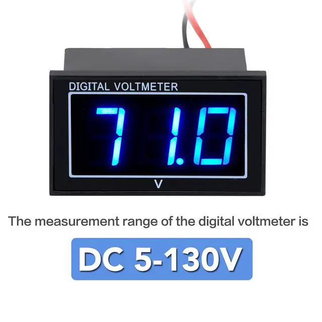 Alt view image 4 of 7 - IPX8 DC5-130V Waterproof Voltmeter Digital Display Battery Voltage Tester