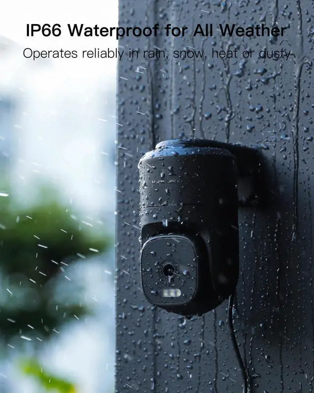 Alt view image 6 of 7 - VIMTAG Pan/Tilt Outdoor Security Camera, 2.5K 4MP WiFi Home CCTV Camera, 360° View & Motion Tracking, Color Night Vision, 2-Way Audio, AI Detection Alarm, IP66, Cloud & SD Card Storage, Works w/Alexa