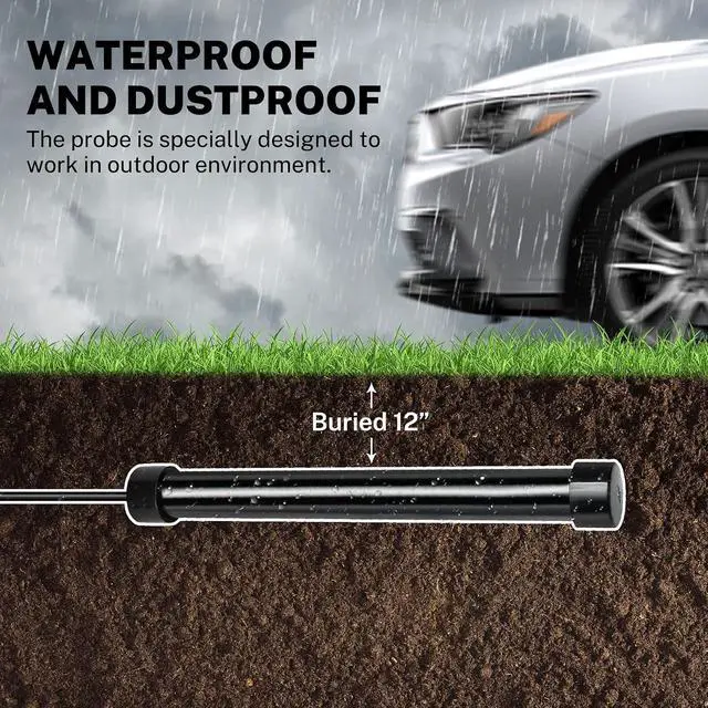Alt view image 4 of 6 - FIRMERST Vehicle Exit Sensor Wand for Automatic Gate Opener - 50ft Wired Driveway Probe with Adjustable Sensitivity - Compatible with Mighty Mule, Topens, Ghost Controls, LiftMaster