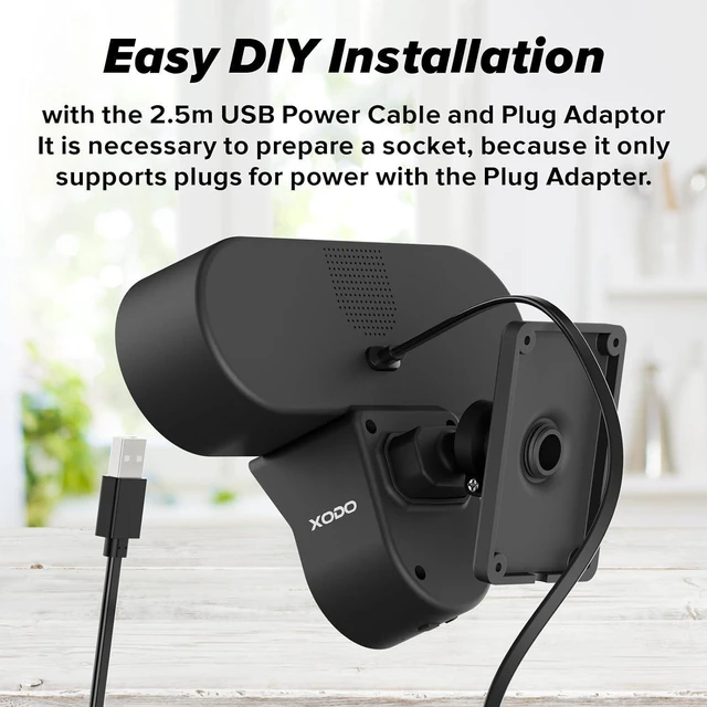 Alt view image 4 of 4 - E9 Smart Floodlight Security Camera IP65 Waterproof, 2-Way Audio, Night Vision, PIR Motion Detection, Cloud/SD Recording, Alexa & Google Assistant