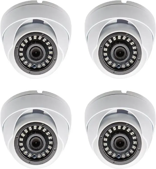 Main image of Evertech HD 1080p AHD TVI CVI Analog Indoor Outdoor Dome Security Cameras - 4 Pack