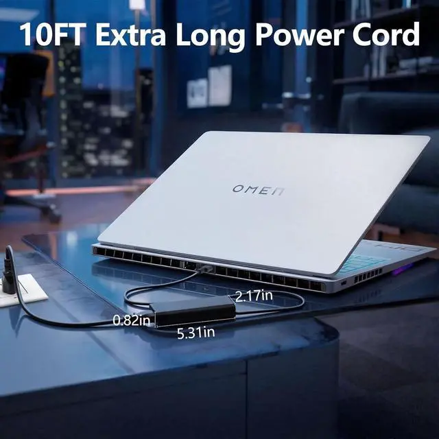 Alt view image 4 of 7 - 140W USB-C Charger Compatible with HP OMEN Transcend 14/ZBook 8 G1i