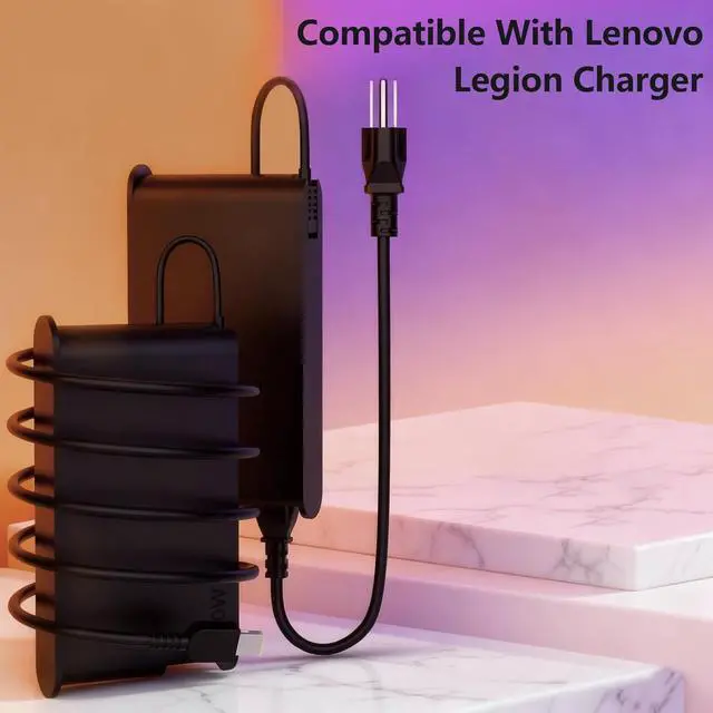 Alt view image 6 of 7 - 230W Laptop Charger Compatible with Lenovo Legion 5 5i 5P 7 C7 S7 Y520 Y740 Y730 Y900 Y910 Y920 Y7000P, Slim AC Power Adapter Compatible with Thinkpad P17 P16 P15 ThinkBook 16P, 9.3FT Power Cord