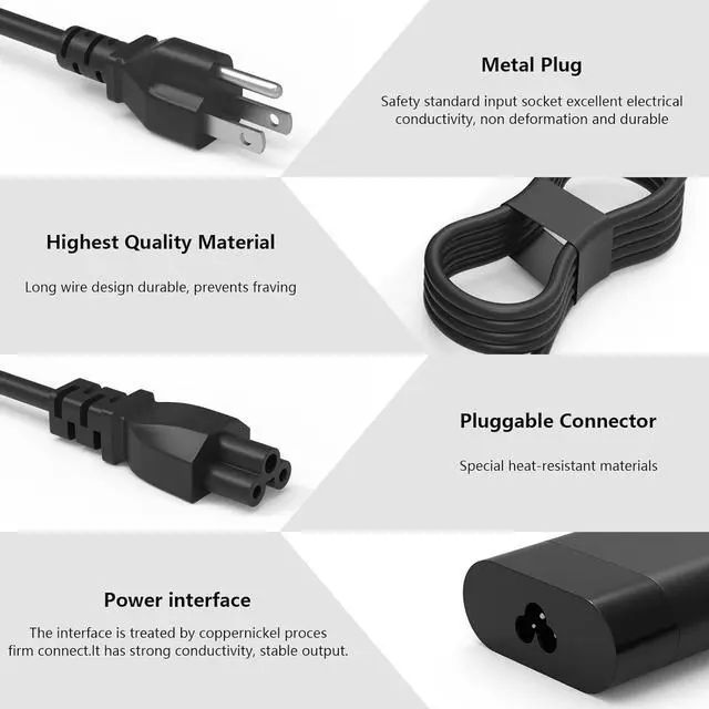 Alt view image 2 of 7 - 140W USB-C PD 3.1 Charger Compatible with HP OMEN Transcend 14-fb0000 MAX 16-ah0000, Omnibook, Spectre x360 16-aa0000, ZBook 8 G1a/G1i/G1as 14 16, Ultra G1a/G1ak Laptop Power Supply