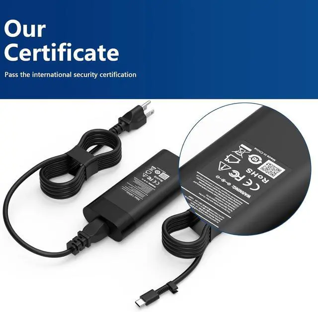 Alt view image 5 of 7 - 140W USB-C PD 3.1 Charger Compatible with HP OMEN Transcend 14-fb0000 MAX 16-ah0000, Omnibook, Spectre x360 16-aa0000, ZBook 8 G1a/G1i/G1as 14 16, Ultra G1a/G1ak Laptop Power Supply