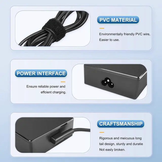 Alt view image 5 of 6 - 140W USB Type C Charger Compatible with Asus ROG Flow Z13 X13 Gaming Laptop ROG Bulwark Dock (2025) DG300 Msi Summit E16 SummitPro 14 16 A24-140P2A A23-140P1A ADP-140EB B AC Adapter