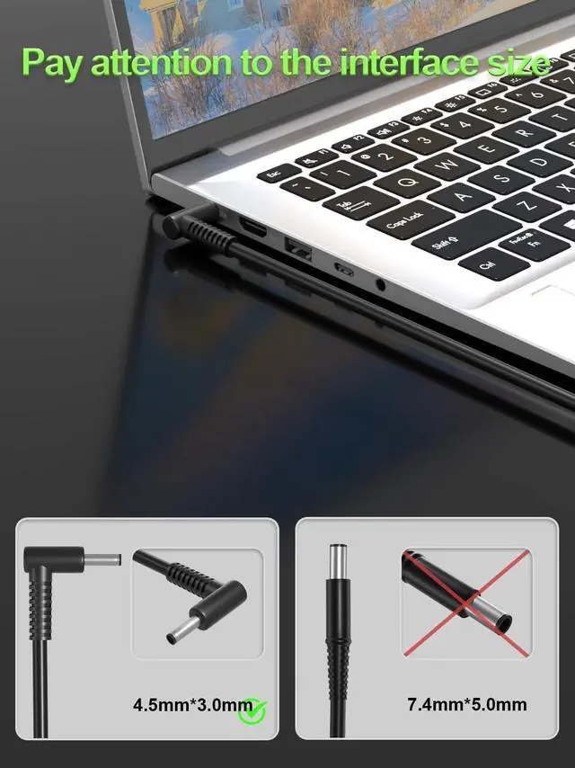 Alt view image 2 of 7 - 200W Charger Compatible with Asus Vivobook Pro 15 16 14 14X 16X Q543 Q533 N6506 M6500 K6602 M6400 Creator Q Q540 Zenbook Pro/Flip 17 15 14 UP6502 UM6702 UM535 UX535 Laptop