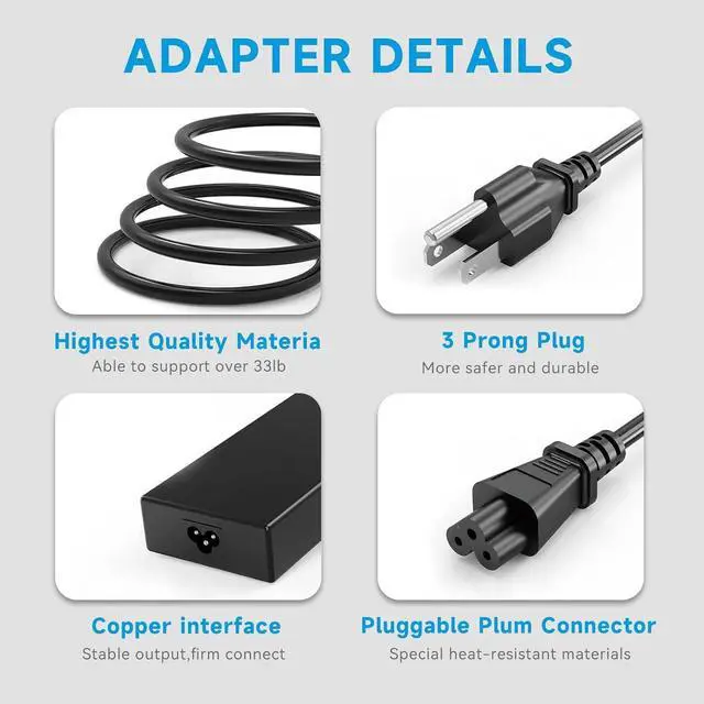 Alt view image 3 of 7 - 150W Laptop Charger Compatible with MSI Katana GF66 GF76, Sword 15, Pulse GL66 GL76, Crosshair 15 17, 20V 7.5A AC Adapter, Replacement for A18-150P1A, ONLY for 4.5mm Tip