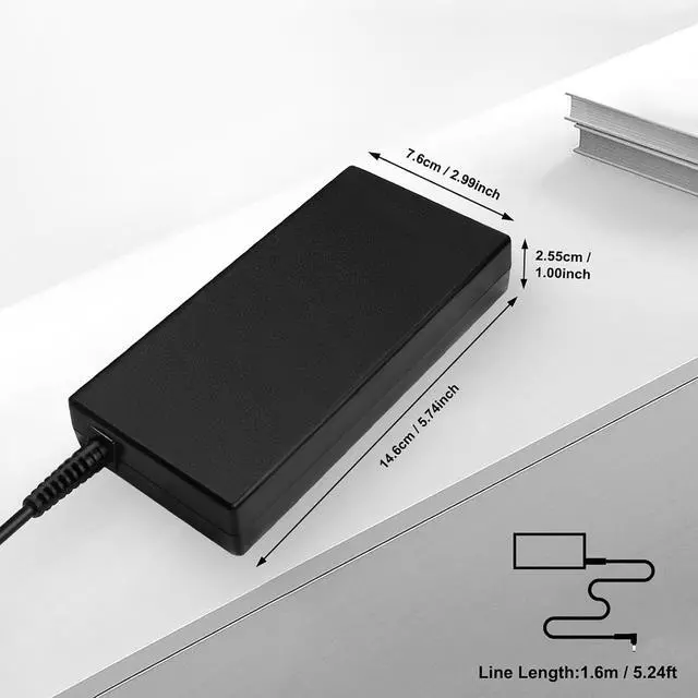 Alt view image 2 of 6 - 150W Charger Compatible with Msi Cyborg 15 gf63 gf66 gf76 gl66 gl76 Gigabyte a16 a18 X16 fsp150-acbs3