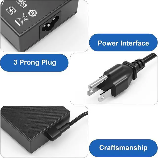Alt view image 3 of 6 - 200W 20V 10A AC Adapter for ASUS Laptop ROG Zephyrus G16 (2024) GA605 GU605 G14 (2025) GA403 Charger A20-200P1A ADP-200JB K Power Supply