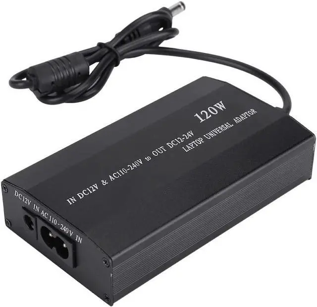 Alt view image 7 of 7 - Universal Power Adapter, 120W Home/Car Use Notebook Power Adapter Laptop Power Supply Portable USB Computer Charging With 34 DC Connectors (US)