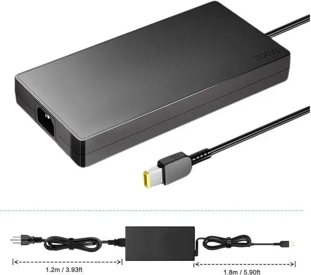 Alt view image 4 of 7 - HHZ Charger Compatible with Lenovo Legion 7 7i 5i 5Pro 300W AC Adapter