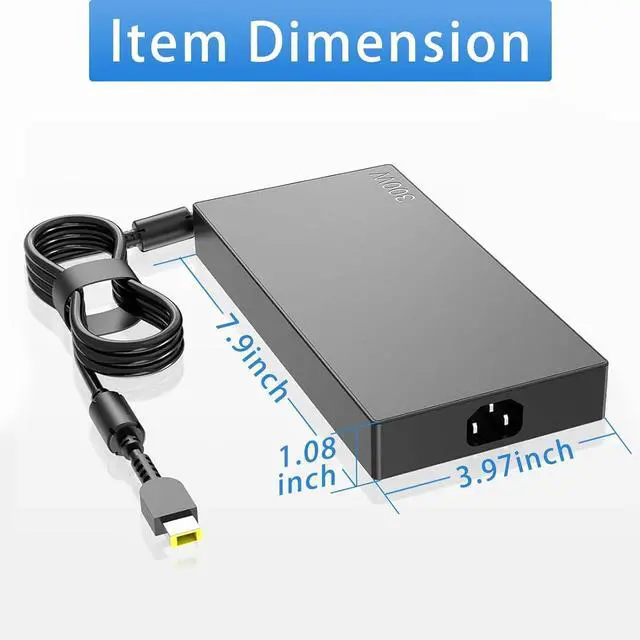 Alt view image 6 of 7 - HHZ Charger Compatible with Lenovo Legion 7 7i 5i 5Pro 300W AC Adapter