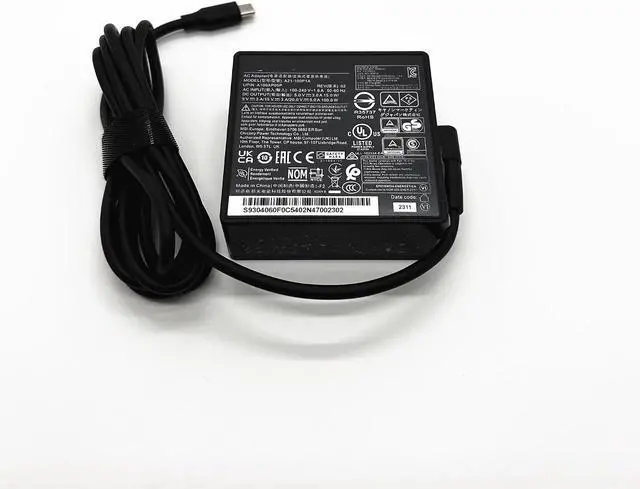Alt view image 5 of 7 - New 20V 5A 100W USB-C AC Adapter Charger Compatible for MSI A21-100P1A GaN Power Supply