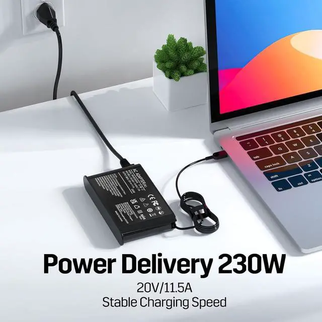 Alt view image 5 of 5 - New Slim 230W Charger Compatible with Lenovo Legion 5i,5,5Pro,7,7Pro,C7,S7