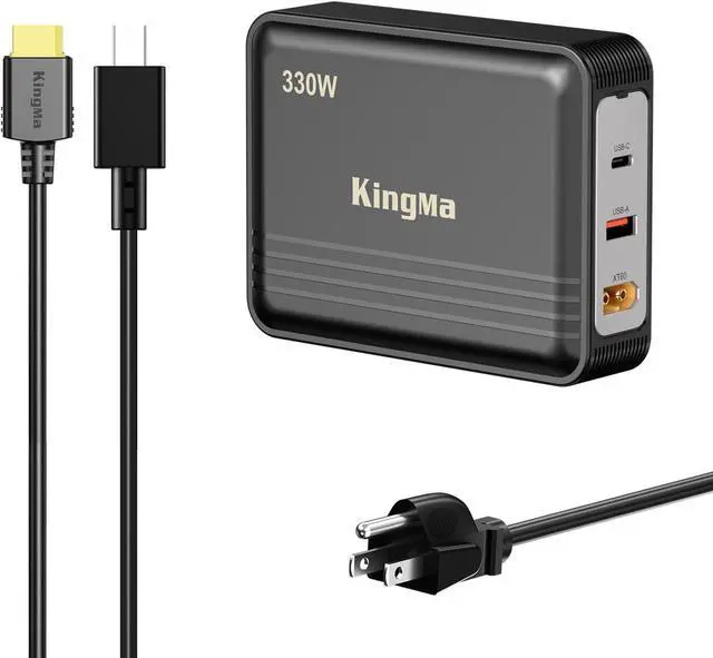 Main image of King Ma GaN Portable Laptop Charger for ROG Strix G16 with 5080/5090,3 Ports Fast Charging, with a Power Cable with a 75-40 mm Charging Interface (20V/19A Output), for Gaming and Engineering Laptops.