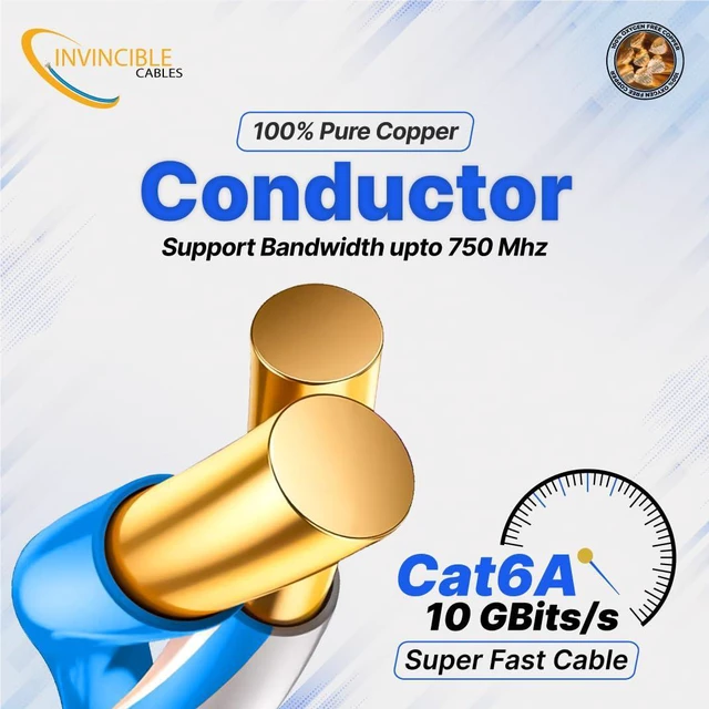 Alt view image 3 of 7 - Cat6A Plenum Cable 1000ft | 0.57mm 100% Pure Copper, 750MHz 23AWG UTP | DSX-8000 Analyzer Tested Up to 100m | 10Gb, PoE++ | Industrys Most Certified Cable (Black)