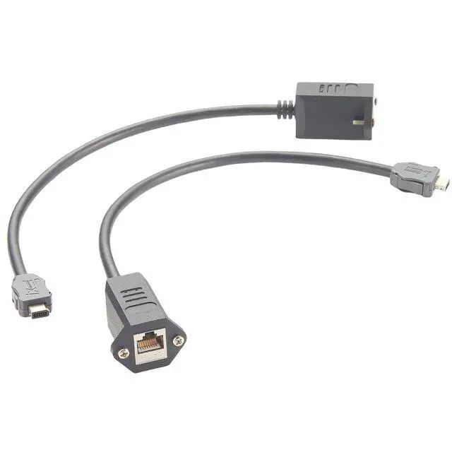 Alt view image 5 of 6 - IX Industrial IX40G-A-10S-CV(7.0) RJ45 Cat6A Ethernet Cable IX Gigabit Ethernet Cable Assemblies RJ45 Female to IX A Key SFTP Shielded Cable for PoE Machine Vision Industrial Camera Robotic(0.3M)
