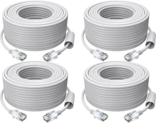 Main image of ZOSI 4pack Cat5e Ethernet Network Cable 150 Feet High Speed Network RJ45 Wire Cord for POE Security Cameras, PoE Switch, Internet Router, Laptop, Computer, IP Cameras