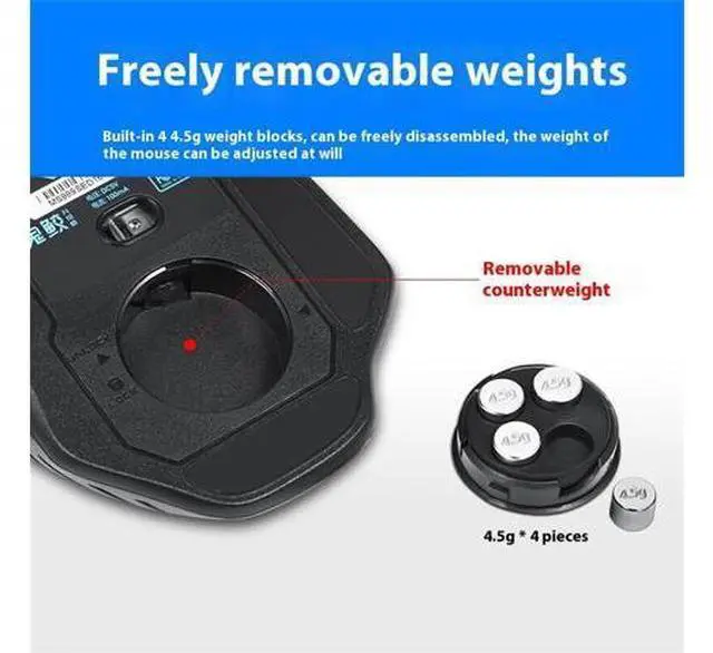 Alt view image 5 of 7 - S18 II RGB Gaming Mouse - Wired Ergonomic PC Gamer with 7 Customizable Buttons, 20 Million Clicks, 4000 DPI, Red Light Tracking, Compatible with Windows 10/7/XP (Black)