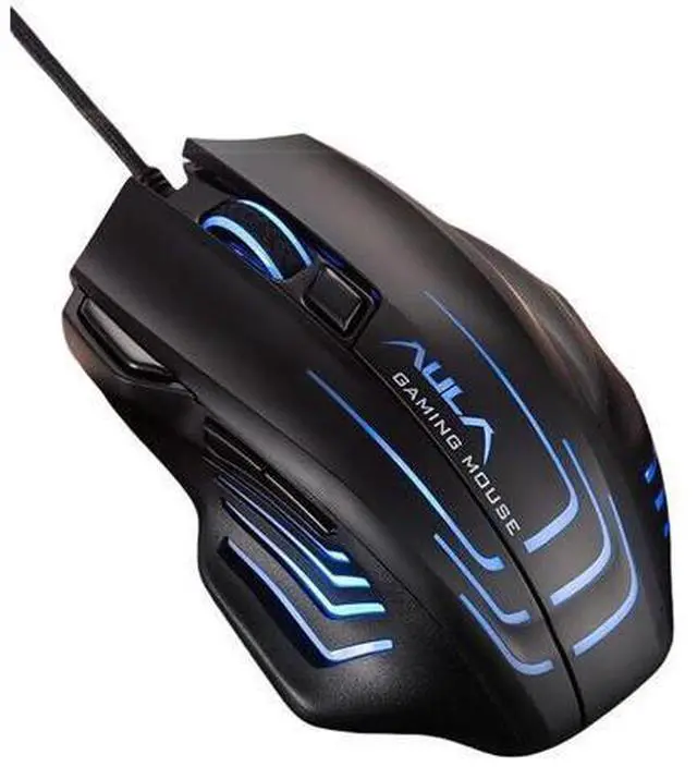 Main image of S18 II RGB Gaming Mouse - Wired Ergonomic PC Gamer with 7 Customizable Buttons, 20 Million Clicks, 4000 DPI, Red Light Tracking, Compatible with Windows 10/7/XP (Black)