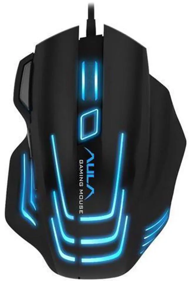 Alt view image 3 of 7 - S18 II RGB Gaming Mouse - Wired Ergonomic PC Gamer with 7 Customizable Buttons, 20 Million Clicks, 4000 DPI, Red Light Tracking, Compatible with Windows 10/7/XP (Black)