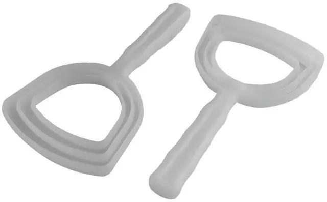 Alt view image 4 of 6 - Meat Scraper Bone Dust Scraper Bone Scraper White Poly Scraper Bone Dust Remover Square Bone Dust Scraper