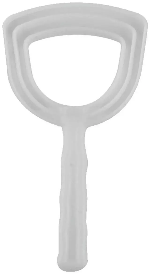 Alt view image 6 of 6 - Meat Scraper Bone Dust Scraper Bone Scraper White Poly Scraper Bone Dust Remover Square Bone Dust Scraper