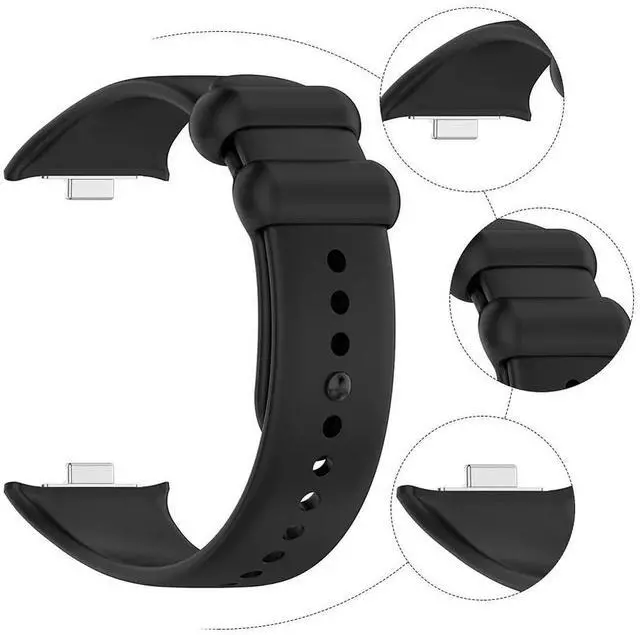 Alt view image 5 of 6 - Silicone Watch Straps Solid Color Sports Watchband Quick Release Adjustable Watch Band for Redmi Watch 4 for Band 8 Pro
