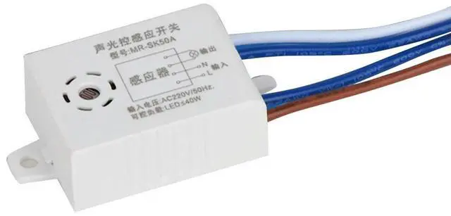 Alt view image 5 of 5 - LED ligent Sound Voices Sensor Auto On Off Light Switch Waterproof Switch for Warehouse Accessory