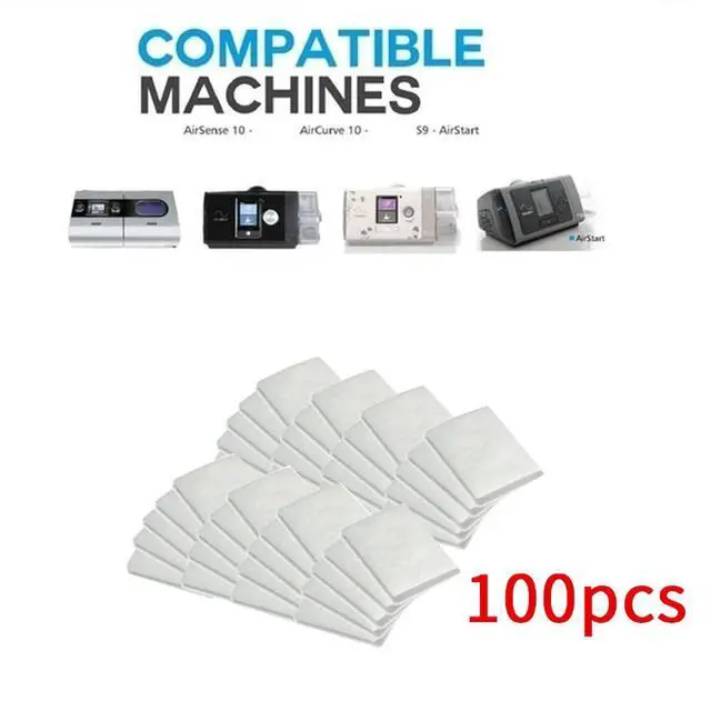Alt view image 6 of 6 - N100Pcs S9/S10 CPAP Disposable Universal Replacement Filters for ResMed AirSense