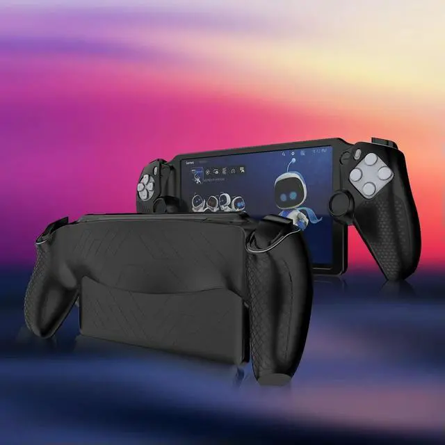 Alt view image 5 of 6 - Silicone Protective Case Shockproof Game Machine Grip Shell Case Anti-Scratch Anti-Drop for Portal for Portal