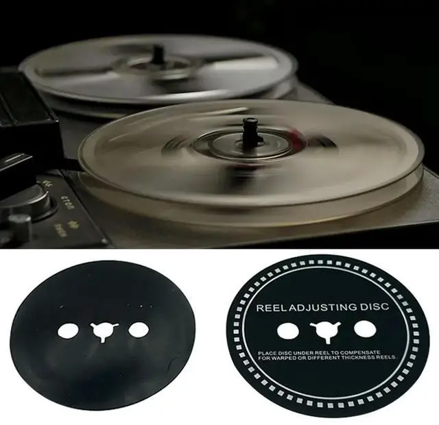 Alt view image 6 of 6 - 2 PCS SpBlack Reel Adjusting Disc 0.7/0.8/0.9/1.0/1.2MM SpDisc Trident / NAB Adapter Spfor Reel Tape Recorders