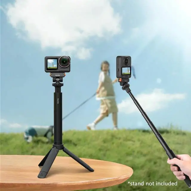 Alt view image 5 of 6 - Selfie Stick Aluminum Alloy Extension Pole Handle Grip for Go Ultra/X5/Pocket 3 Action Cameras