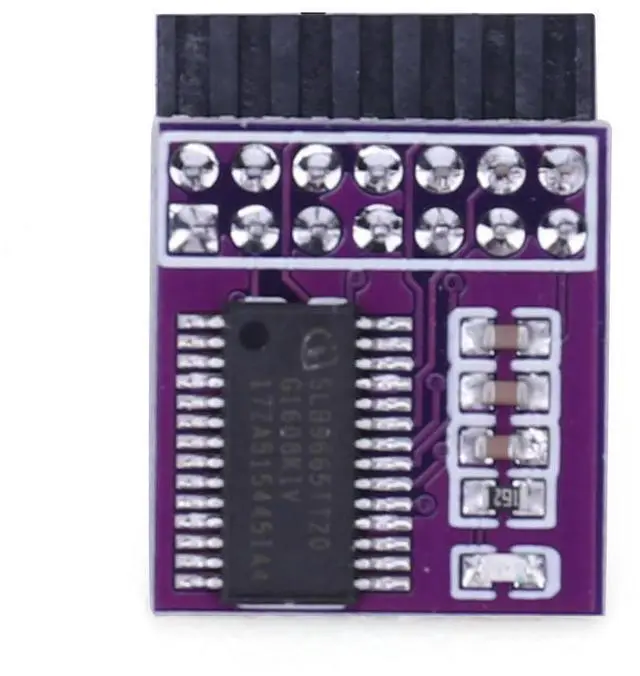 Alt view image 6 of 6 - 14Pin Encryption Module LPC Interface GC-TPM2.0 Remote Card Support Multi-brand Motherboard Mini for WIN11