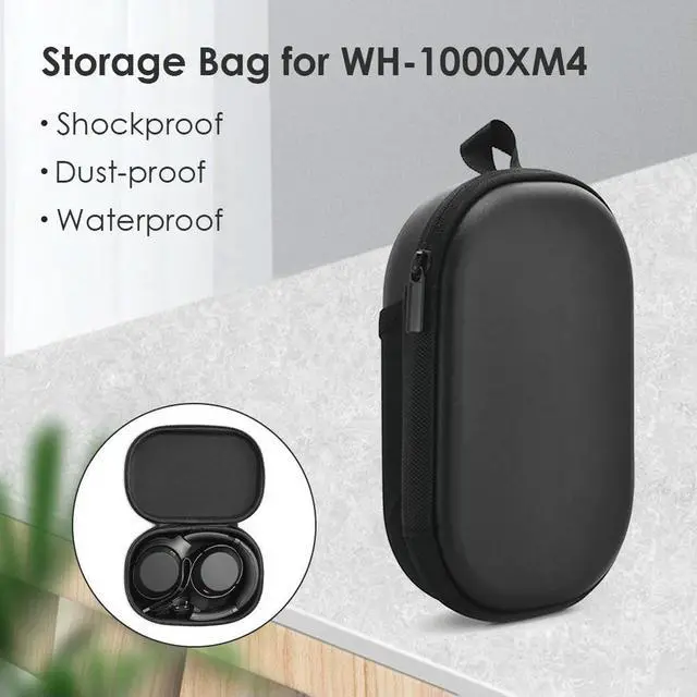 Alt view image 6 of 6 - Bag Carrying Case for WH-1000XM4 Gaming Headset Headphone Case Headset Bag Box for WH-1000XM4 Accessories
