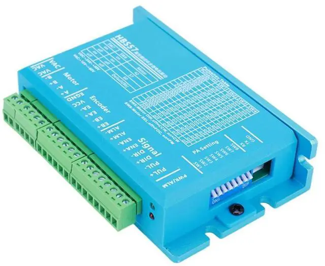 Alt view image 5 of 6 - HBS57 Stepper Motor Driver 0-200kHz Hybrid Servo Driver AC20-80V/DC24-70V Encoder 1000 Lines for Nema23/Nema24 Stepper Motor