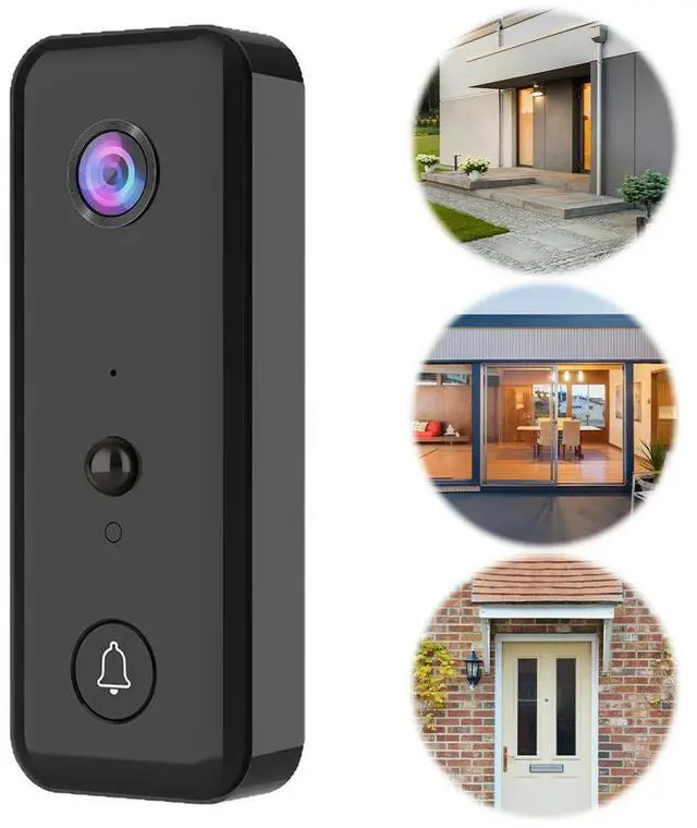 Alt view image 6 of 6 - Video Doorbell 2-Way Audio Door Bell PIR Motion Detection for Home Office