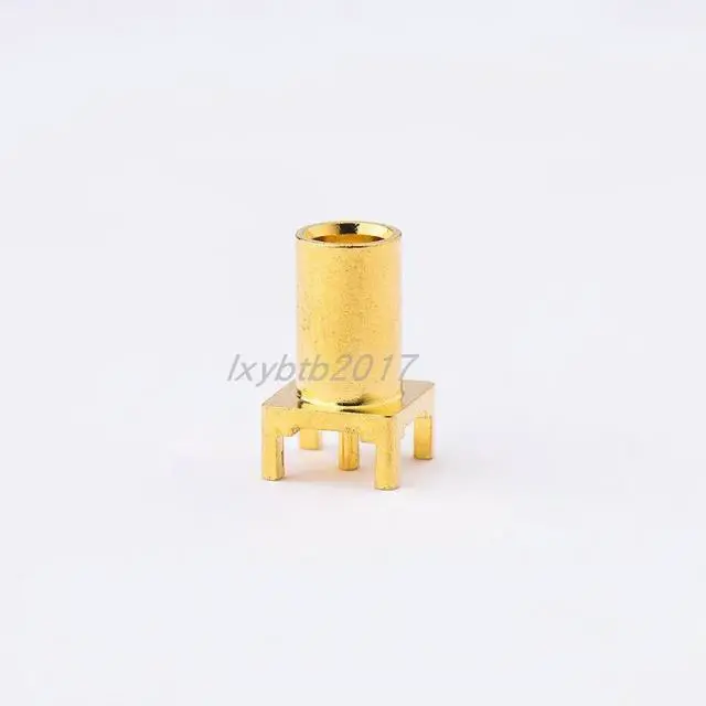 Main image of MCX-KHD16 RF straight female head PCB welding plate socket MCX-KE board height 8.2mm foot length 2mm female seat