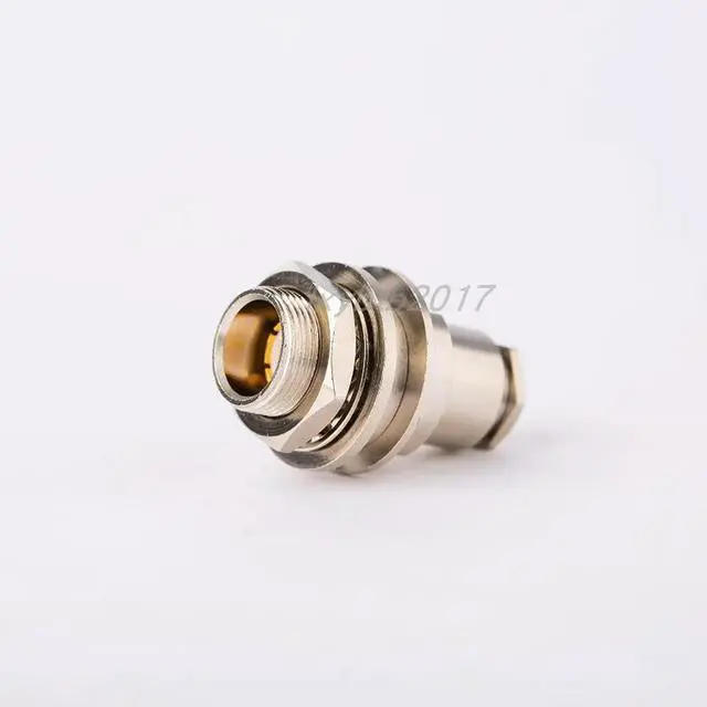 Main image of RF connector C9-JY5 blind plug straight male with SYV-50-3 wire thread through wall fixing adapter RG58