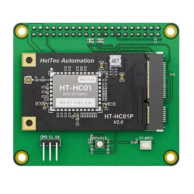 Alt view image 4 of 6 - Heltec HT-HC01P V2 Wi-Fi Halow Module 16Dbm 863-870Mhz Mini Pcie Interface And For Raspberry Pi HAT Baseplate For Iot