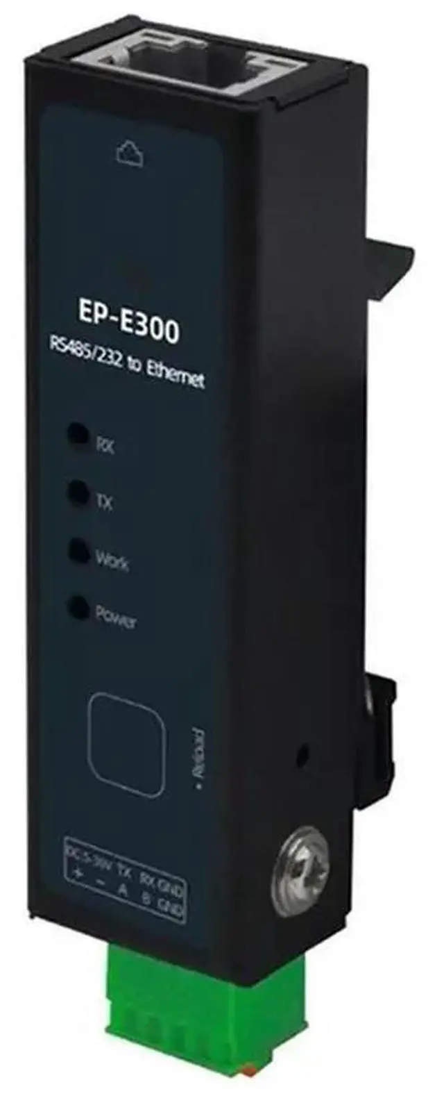 Alt view image 4 of 4 - Transparent Transmission 485 Serial Port Server To Network Port Module RS485 Modbus Gateway Rail E300 US PLUG
