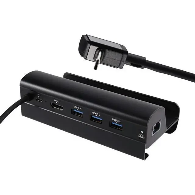 Alt view image 4 of 6 - Expansion Dock For ROG Steeck With -1000Mbps Ethernet Compatible Charging USB 3.0 Game Handheld Accessory Port