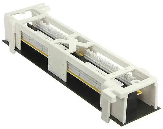 Alt view image 6 of 6 - 2X Network Tool Kit 12 Port CAT6 Patch Panel RJ45 Networking Wall Mount Rack With Surface Wall Mount Bracket