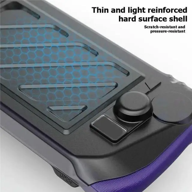 Alt view image 6 of 6 - For ROG Ally X Protective Case + Hard Shell Front Cover Protective Case Standgrip For ROG Ally X Game Console